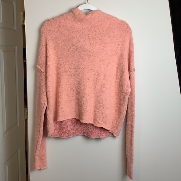 NEW Free People San Vicente Cotton Pullover in CHERRY PEACH COMBO - Picture 7 of 7